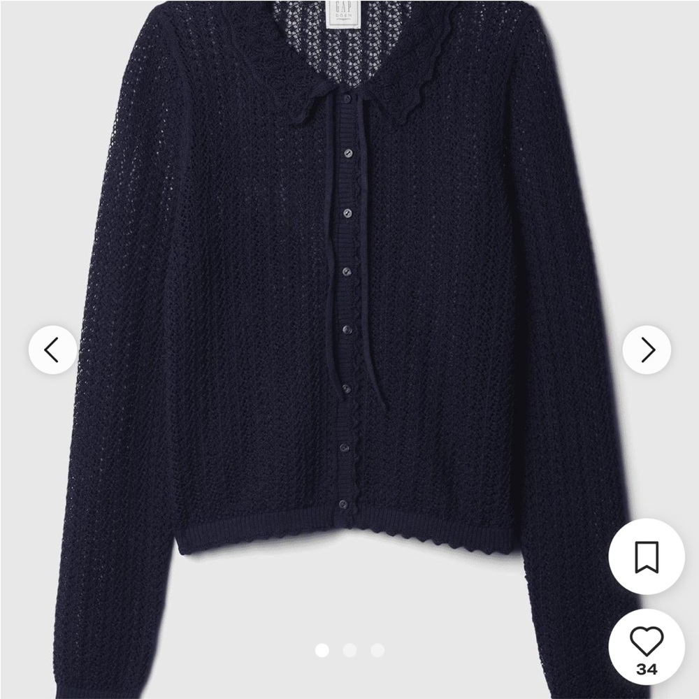 Gap x Doen Linen Blend Cardigan - Picture 2 of 4